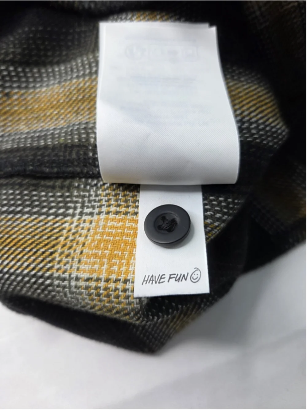 Hurley Portland Heavyweight Flannel Men’s Large Black Yellow Plaid New NWT #1790